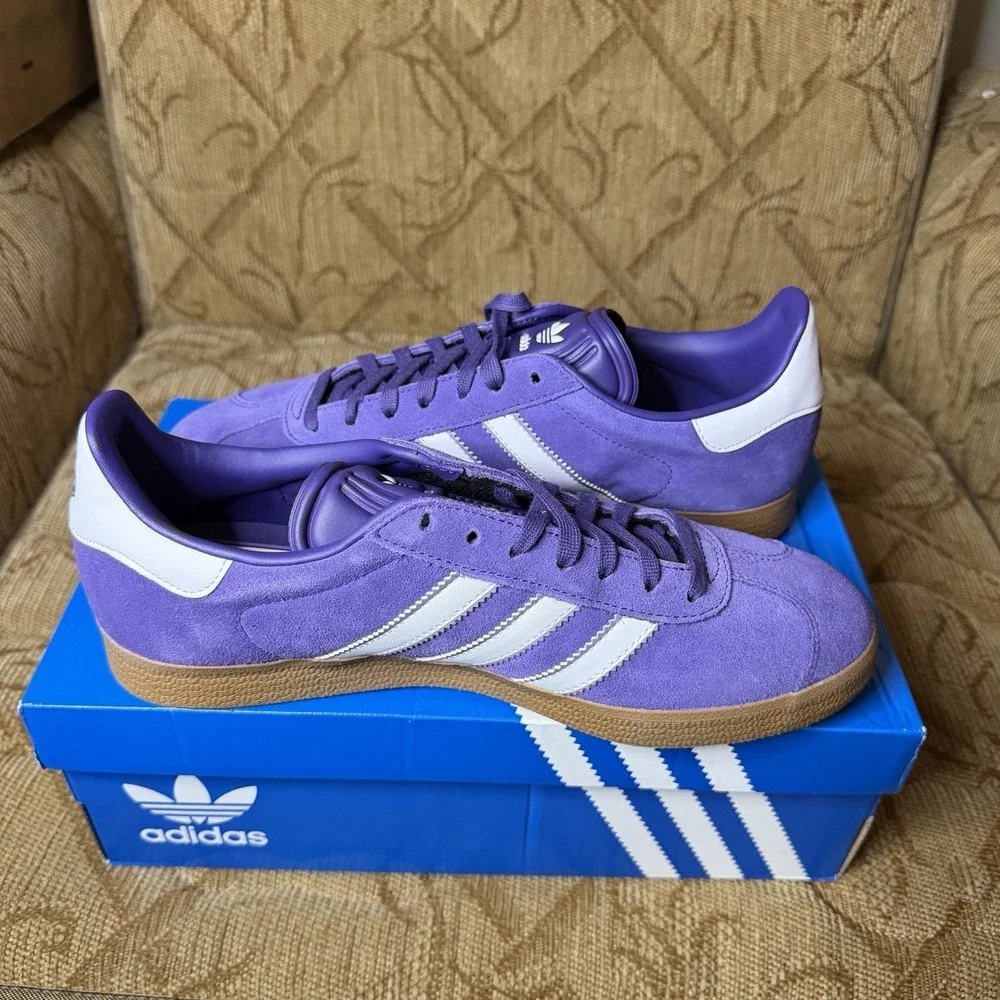 Adidas Gazelle Terrace Real Madrid Purple Suede JS3041 Sneaker Men's Size 8